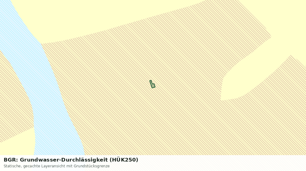 Statische Kartenansicht: BGR: Grundwasser-Durchlässigkeit (HÜK250)