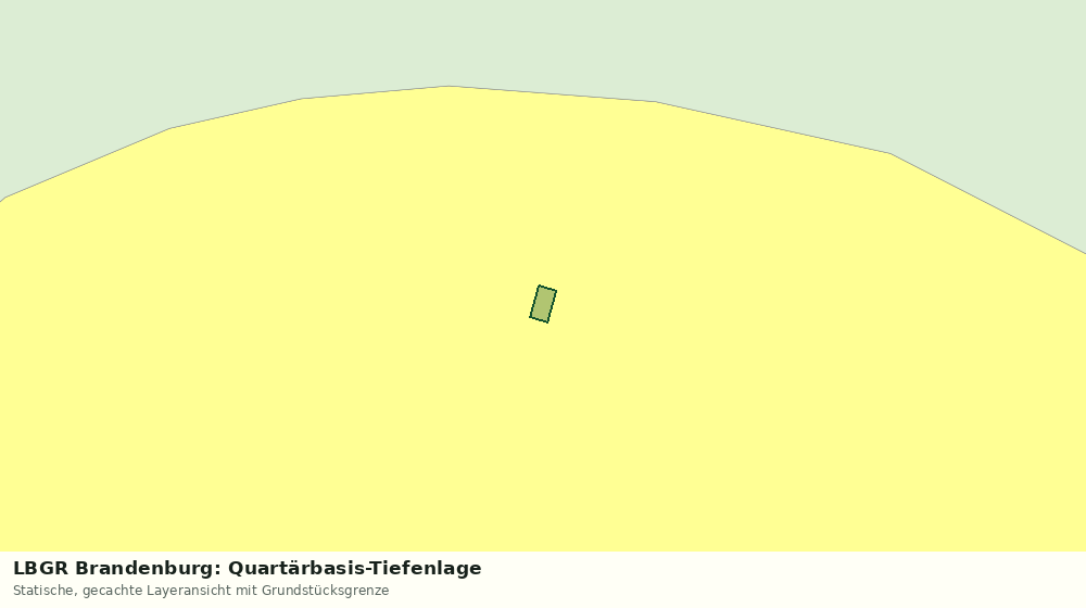 Statische Kartenansicht: LBGR Brandenburg: Quartärbasis-Tiefenlage