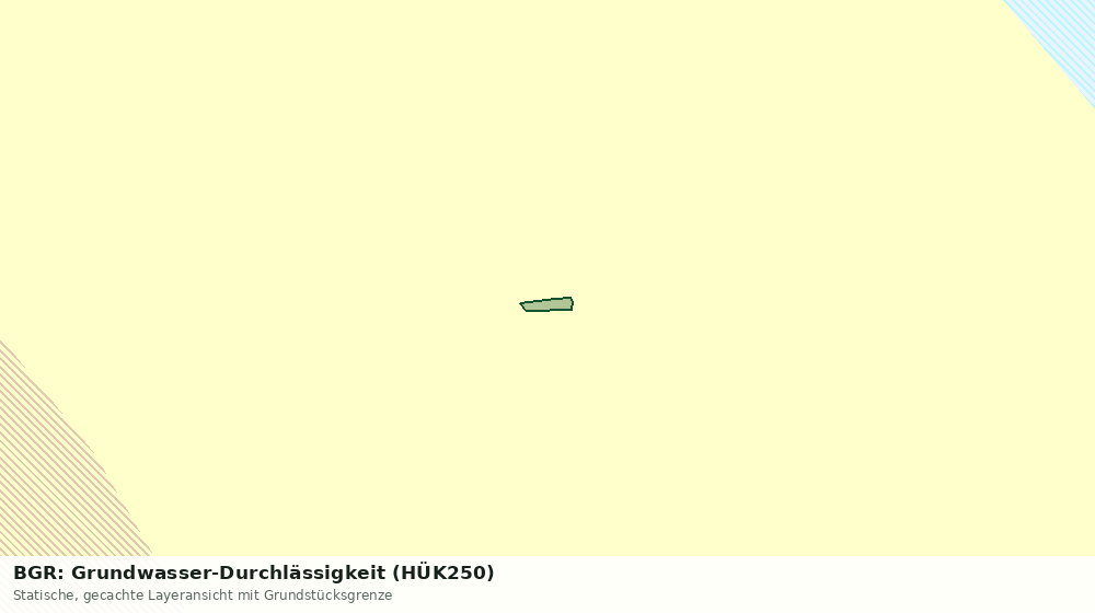 Statische Kartenansicht: BGR: Grundwasser-Durchlässigkeit (HÜK250)