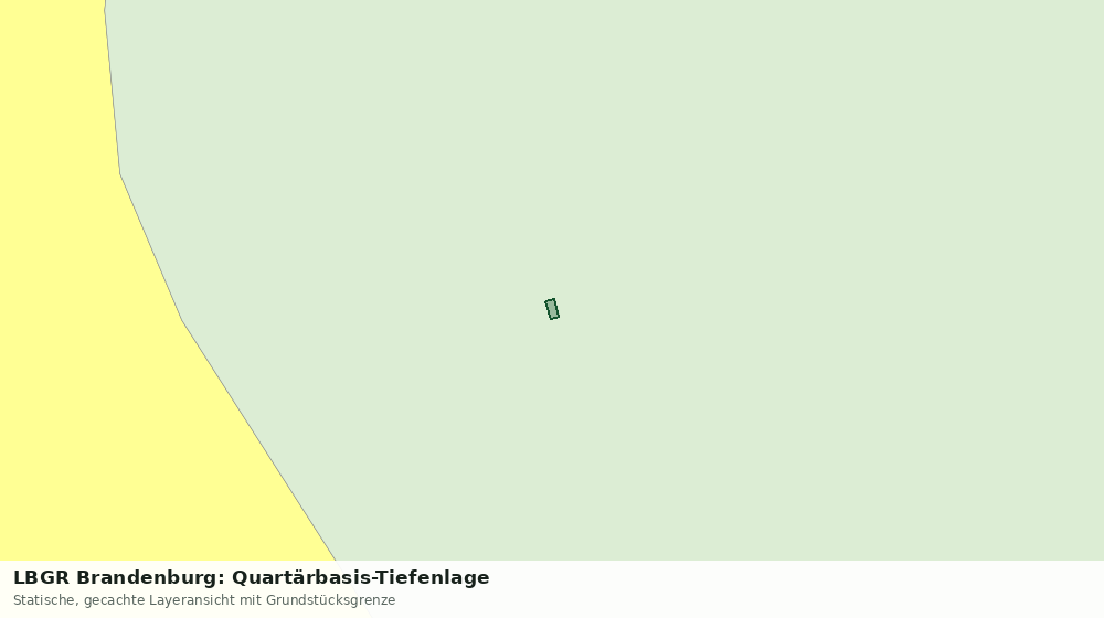 Statische Kartenansicht: LBGR Brandenburg: Quartärbasis-Tiefenlage