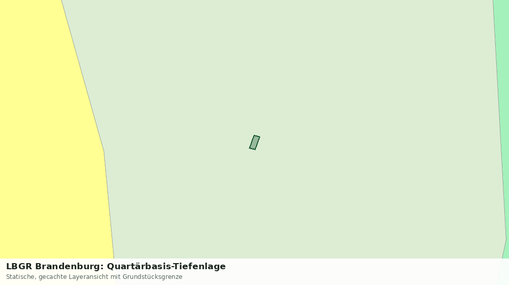 Statische Kartenansicht: LBGR Brandenburg: Quartärbasis-Tiefenlage