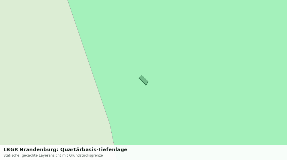 Statische Kartenansicht: LBGR Brandenburg: Quartärbasis-Tiefenlage