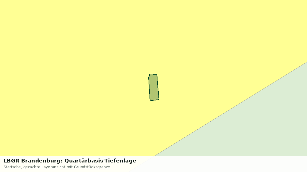 Statische Kartenansicht: LBGR Brandenburg: Quartärbasis-Tiefenlage