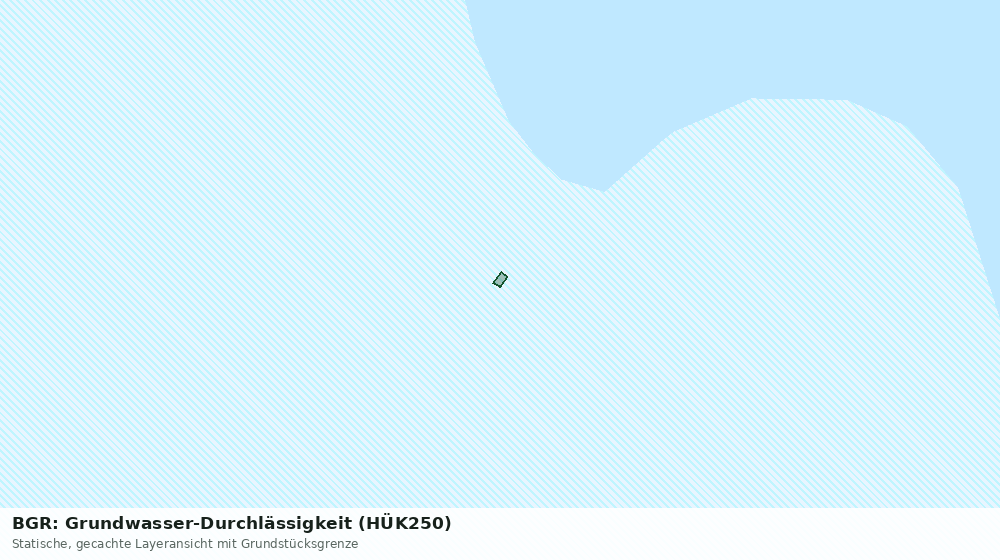 Statische Kartenansicht: BGR: Grundwasser-Durchlässigkeit (HÜK250)