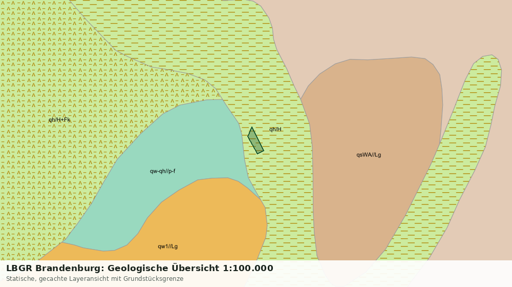 Statische Kartenansicht: LBGR Brandenburg: Geologische Übersicht 1:100.000