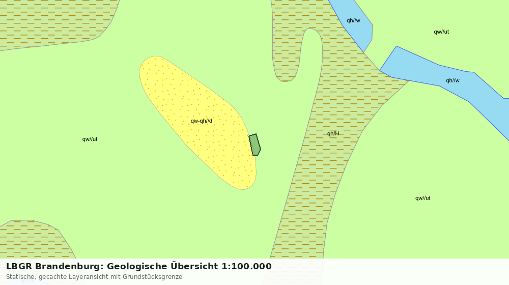 Statische Kartenansicht: LBGR Brandenburg: Geologische Übersicht 1:100.000