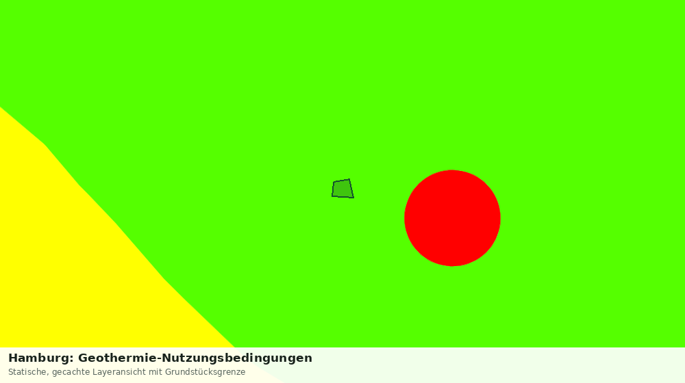 Statische Kartenansicht: Hamburg: Geothermie-Nutzungsbedingungen