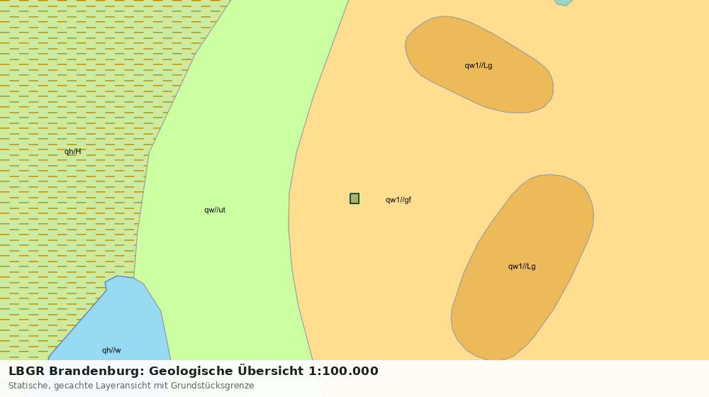 Statische Kartenansicht: LBGR Brandenburg: Geologische Übersicht 1:100.000