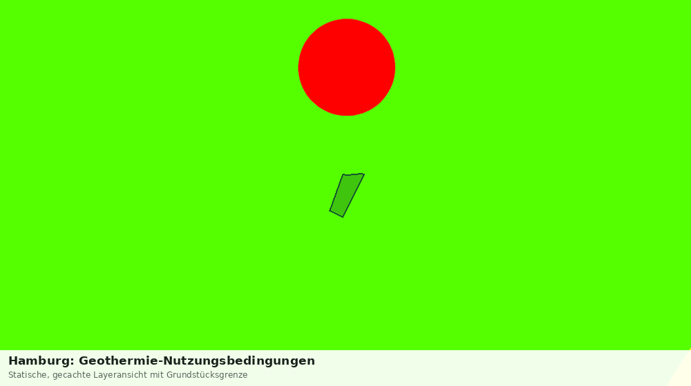 Statische Kartenansicht: Hamburg: Geothermie-Nutzungsbedingungen