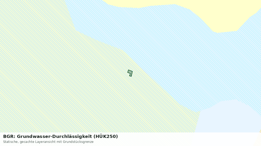 Statische Kartenansicht: BGR: Grundwasser-Durchlässigkeit (HÜK250)