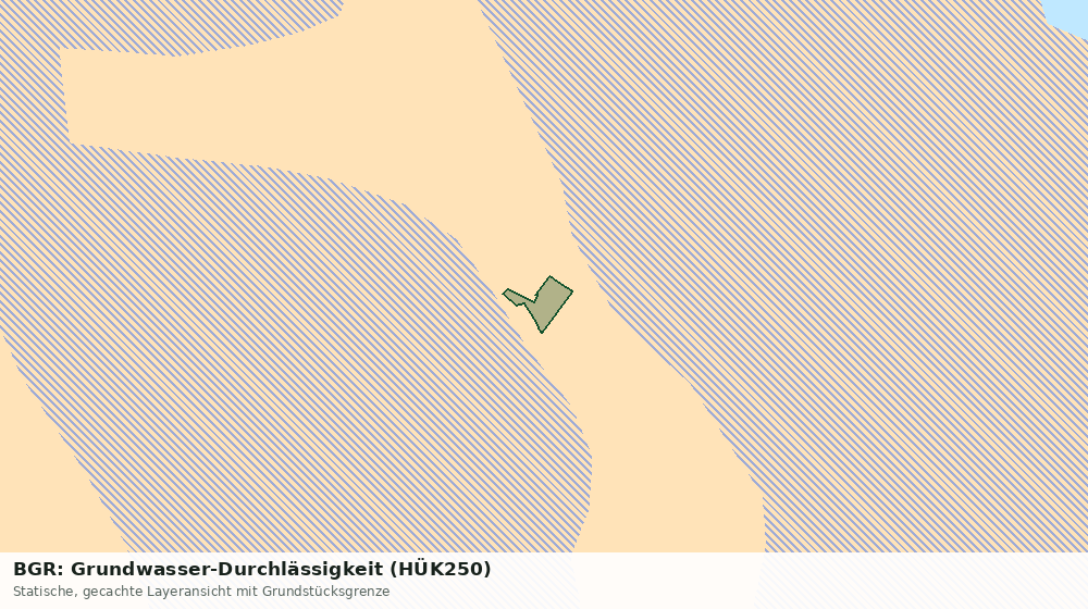 Statische Kartenansicht: BGR: Grundwasser-Durchlässigkeit (HÜK250)