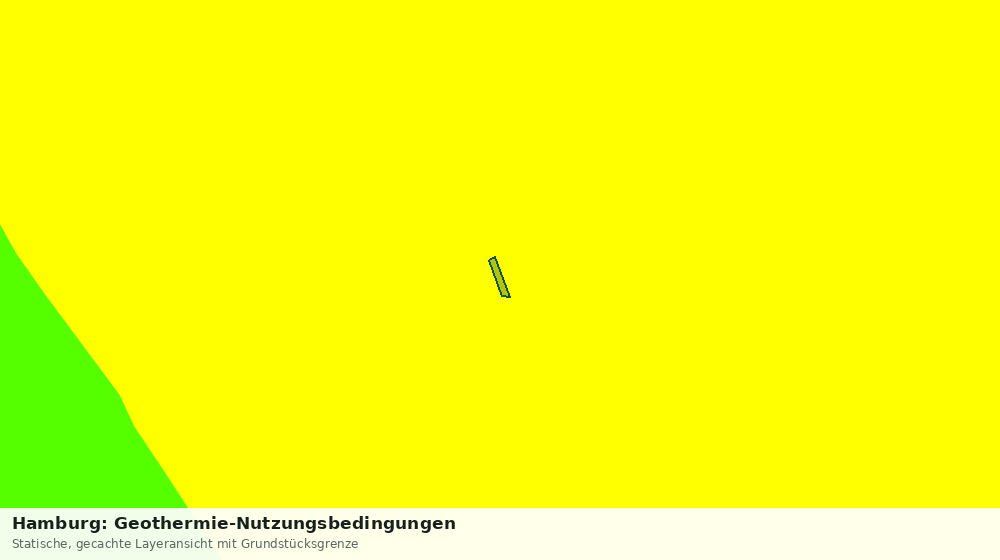 Statische Kartenansicht: Hamburg: Geothermie-Nutzungsbedingungen