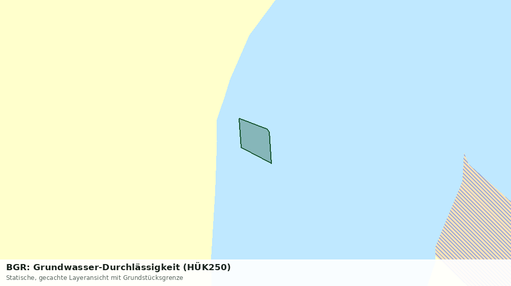 Statische Kartenansicht: BGR: Grundwasser-Durchlässigkeit (HÜK250)