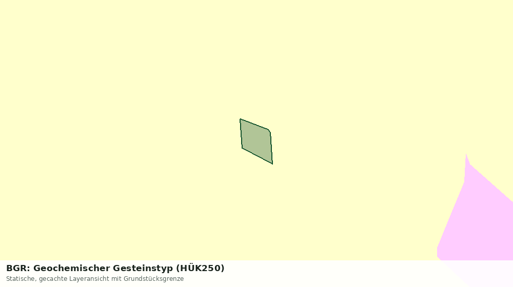 Statische Kartenansicht: BGR: Geochemischer Gesteinstyp (HÜK250)
