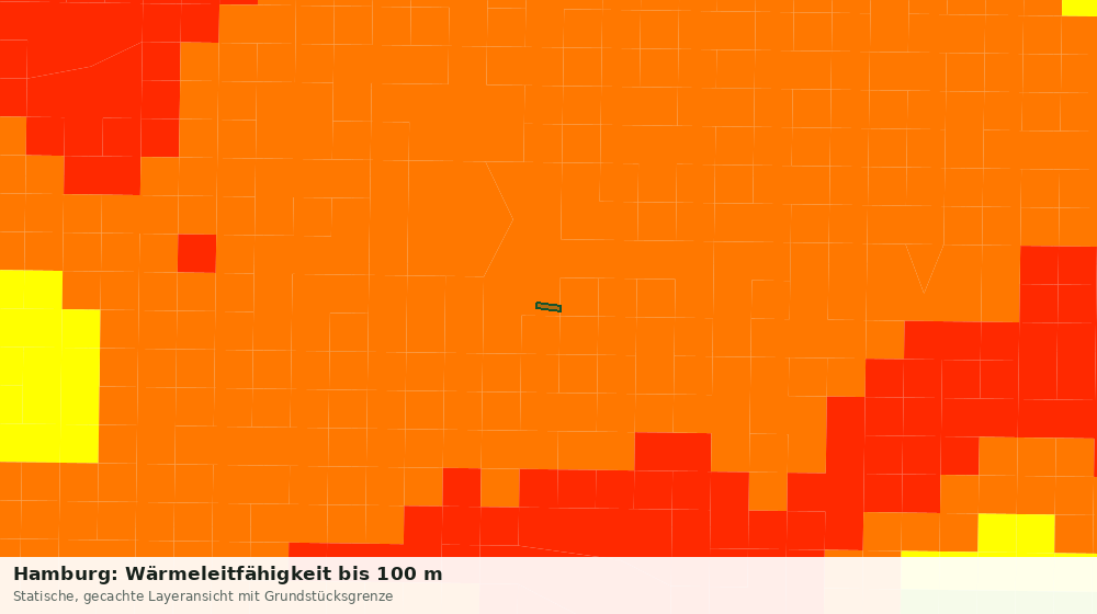 Statische Kartenansicht: Hamburg: Wärmeleitfähigkeit bis 100 m
