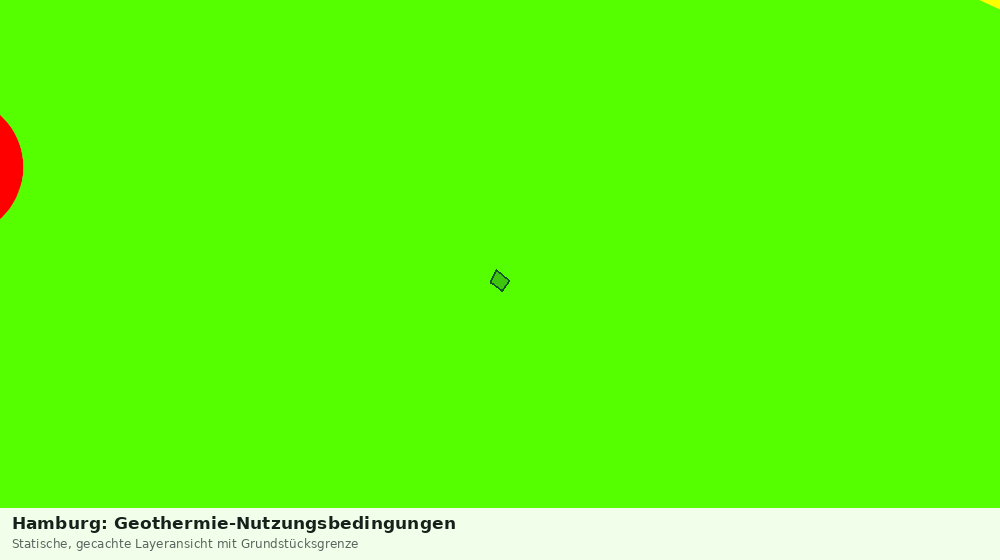 Statische Kartenansicht: Hamburg: Geothermie-Nutzungsbedingungen