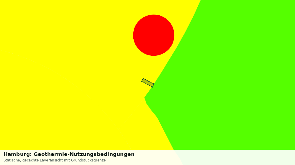Statische Kartenansicht: Hamburg: Geothermie-Nutzungsbedingungen