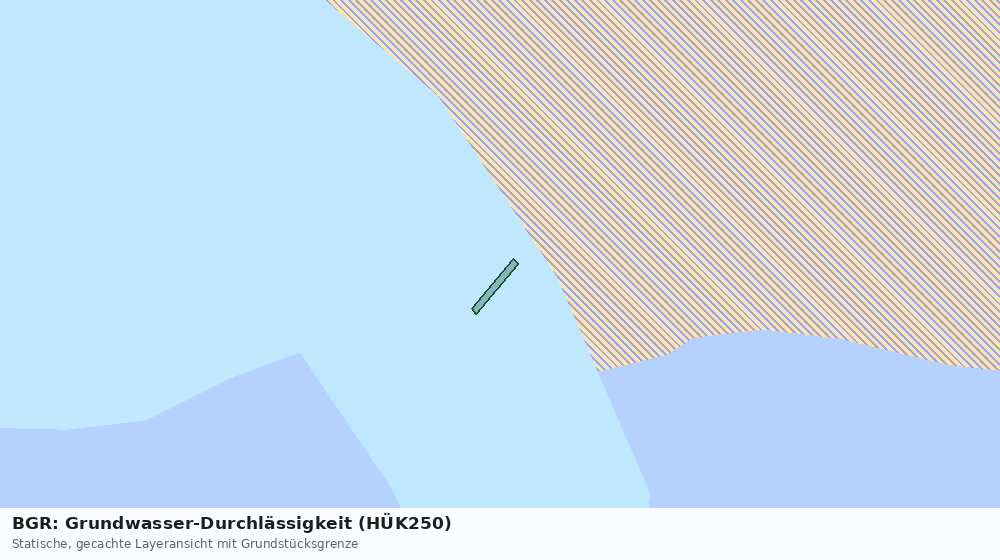 Statische Kartenansicht: BGR: Grundwasser-Durchlässigkeit (HÜK250)