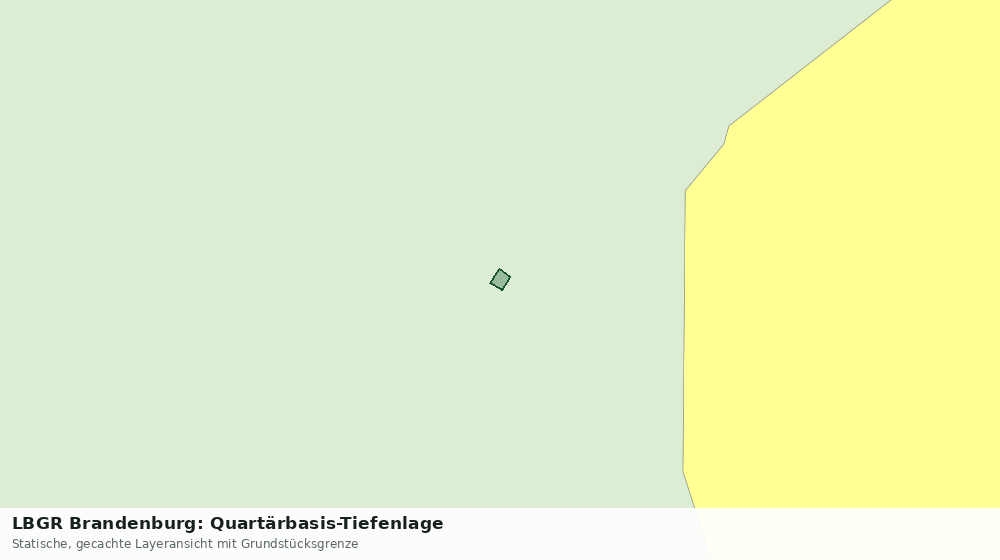 Statische Kartenansicht: LBGR Brandenburg: Quartärbasis-Tiefenlage