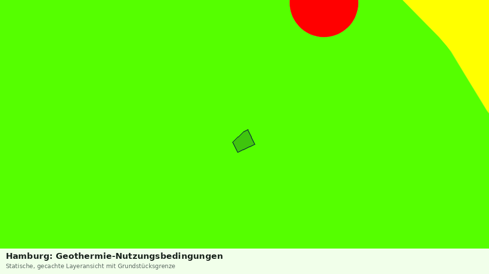 Statische Kartenansicht: Hamburg: Geothermie-Nutzungsbedingungen