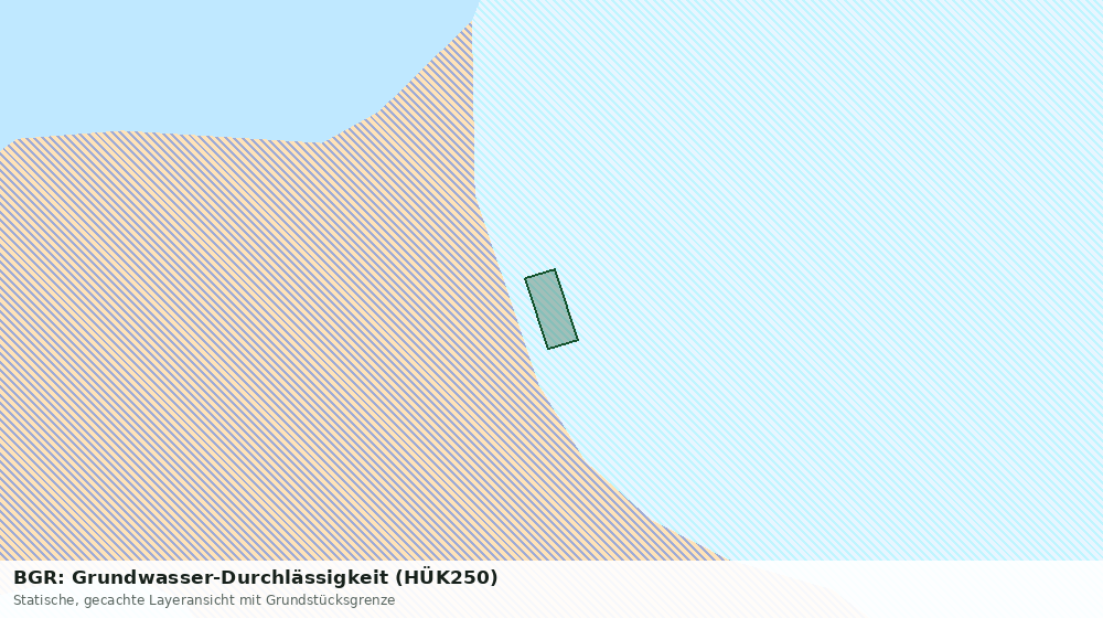Statische Kartenansicht: BGR: Grundwasser-Durchlässigkeit (HÜK250)