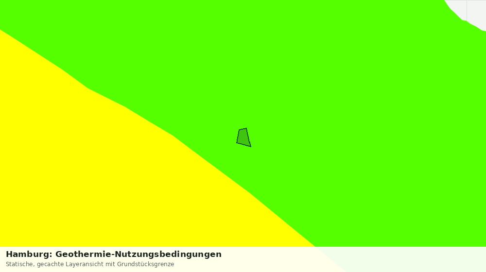 Statische Kartenansicht: Hamburg: Geothermie-Nutzungsbedingungen