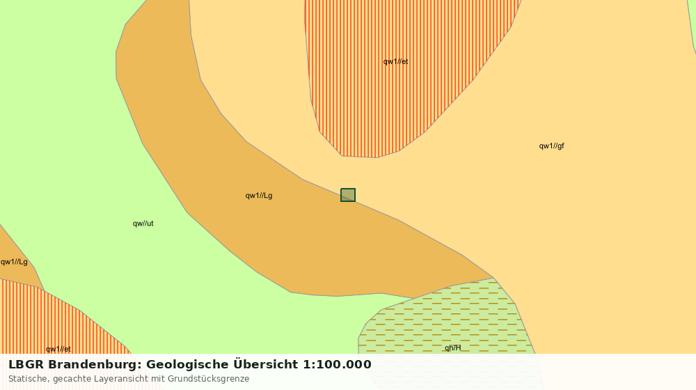 Statische Kartenansicht: LBGR Brandenburg: Geologische Übersicht 1:100.000