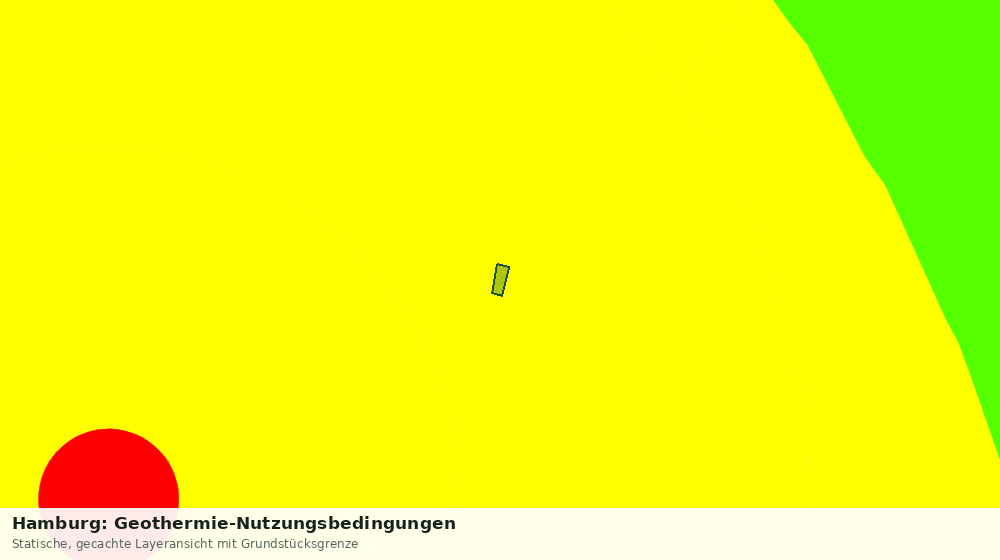 Statische Kartenansicht: Hamburg: Geothermie-Nutzungsbedingungen