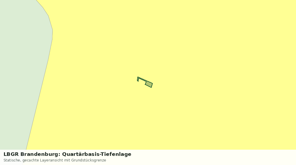 Statische Kartenansicht: LBGR Brandenburg: Quartärbasis-Tiefenlage