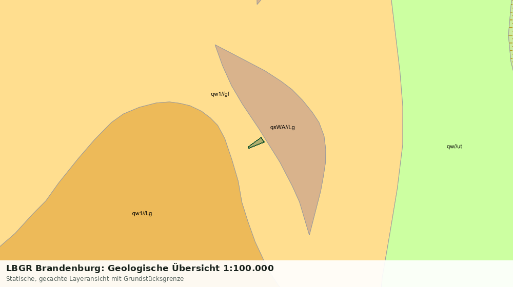 Statische Kartenansicht: LBGR Brandenburg: Geologische Übersicht 1:100.000