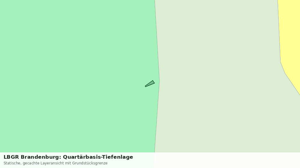 Statische Kartenansicht: LBGR Brandenburg: Quartärbasis-Tiefenlage