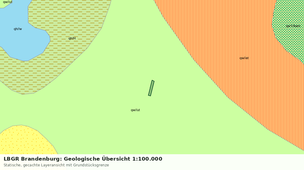 Statische Kartenansicht: LBGR Brandenburg: Geologische Übersicht 1:100.000
