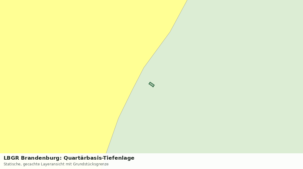 Statische Kartenansicht: LBGR Brandenburg: Quartärbasis-Tiefenlage
