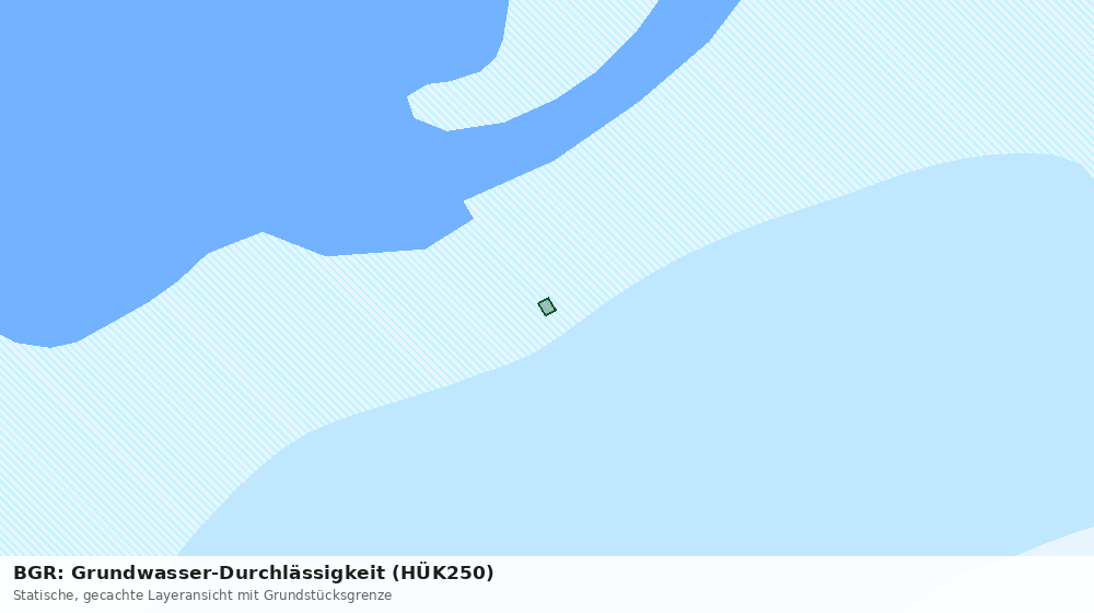Statische Kartenansicht: BGR: Grundwasser-Durchlässigkeit (HÜK250)