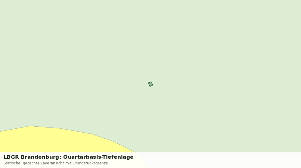 Statische Kartenansicht: LBGR Brandenburg: Quartärbasis-Tiefenlage
