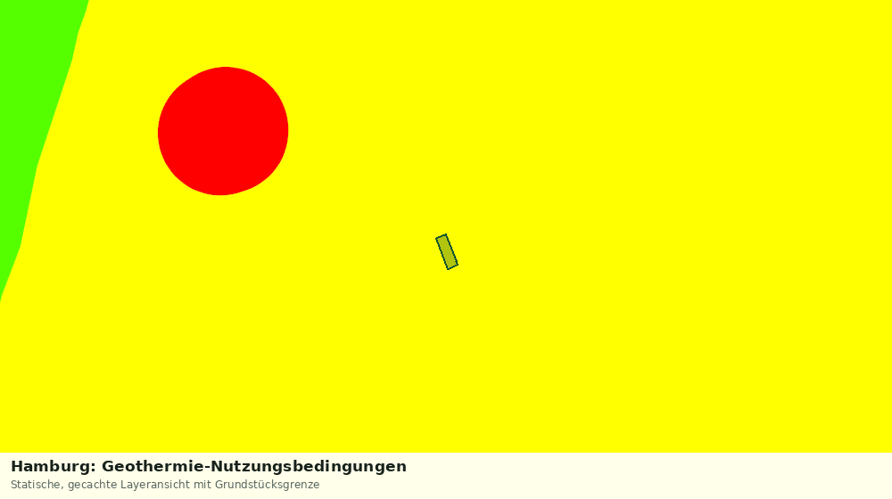 Statische Kartenansicht: Hamburg: Geothermie-Nutzungsbedingungen