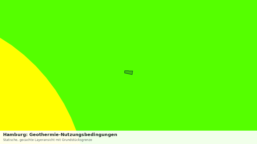 Statische Kartenansicht: Hamburg: Geothermie-Nutzungsbedingungen