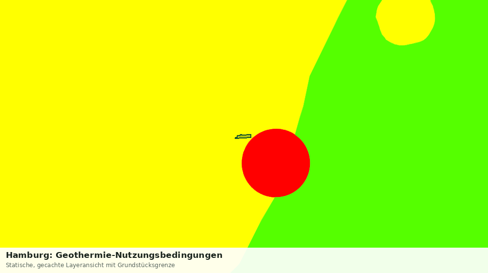 Statische Kartenansicht: Hamburg: Geothermie-Nutzungsbedingungen
