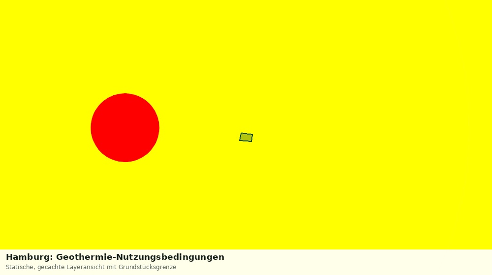 Statische Kartenansicht: Hamburg: Geothermie-Nutzungsbedingungen