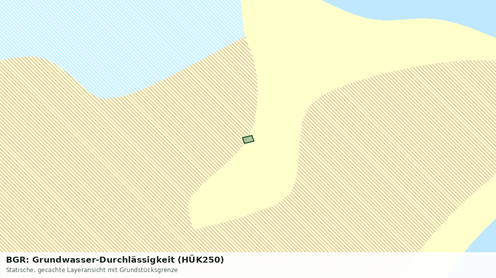 Statische Kartenansicht: BGR: Grundwasser-Durchlässigkeit (HÜK250)