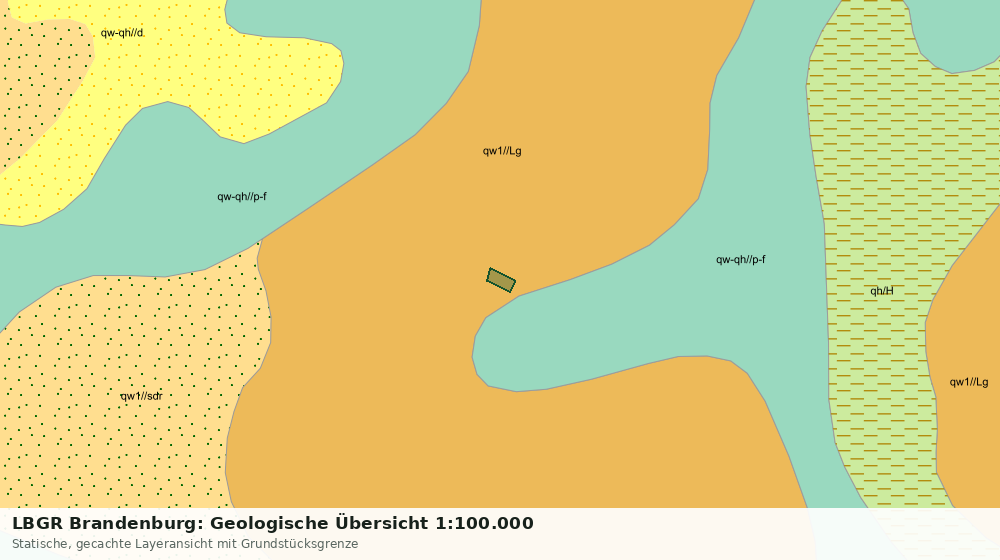 Statische Kartenansicht: LBGR Brandenburg: Geologische Übersicht 1:100.000