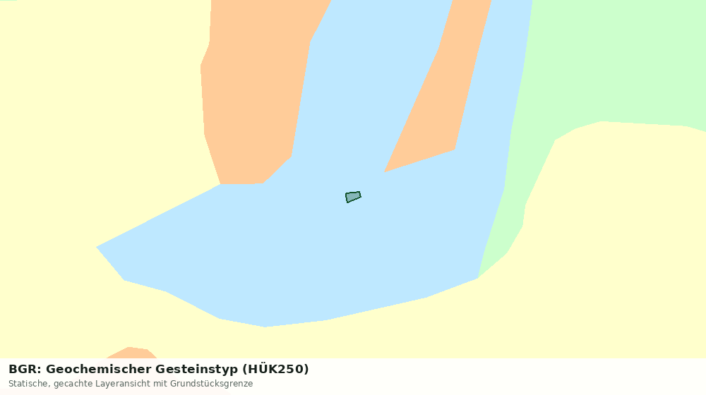 Statische Kartenansicht: BGR: Geochemischer Gesteinstyp (HÜK250)