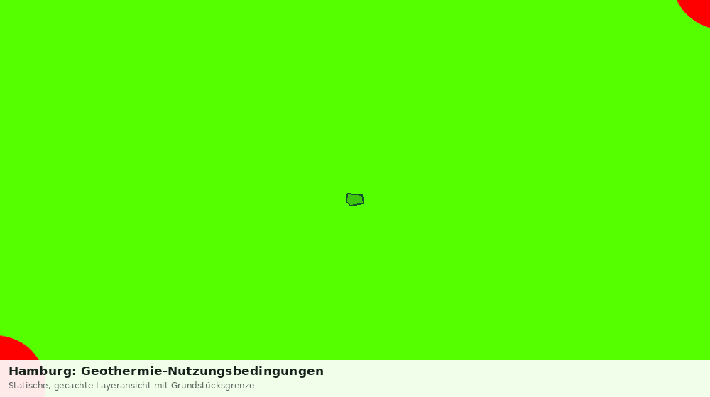 Statische Kartenansicht: Hamburg: Geothermie-Nutzungsbedingungen