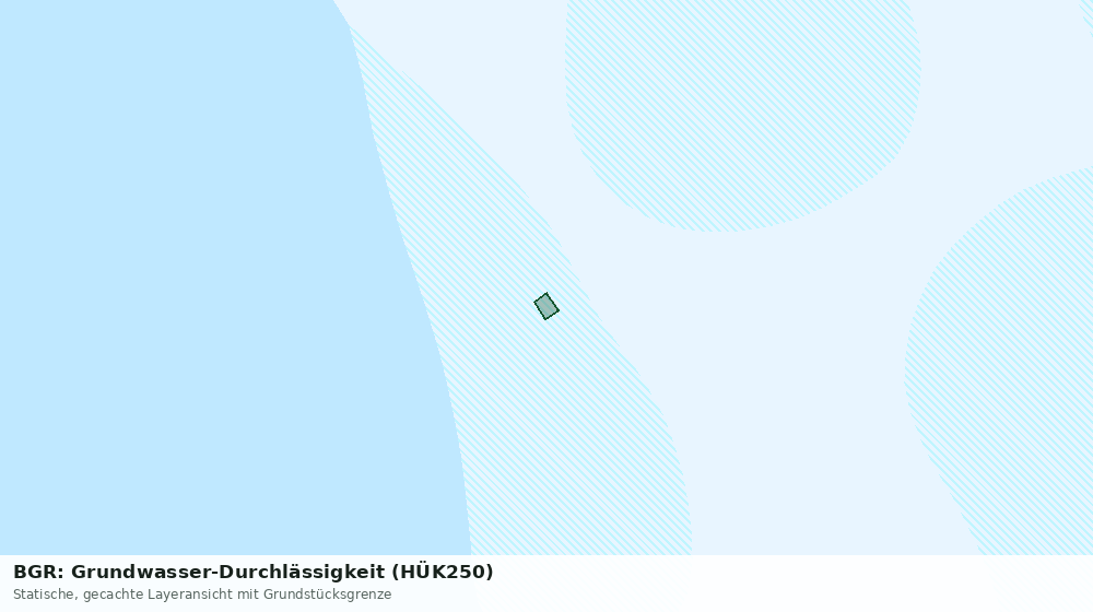 Statische Kartenansicht: BGR: Grundwasser-Durchlässigkeit (HÜK250)