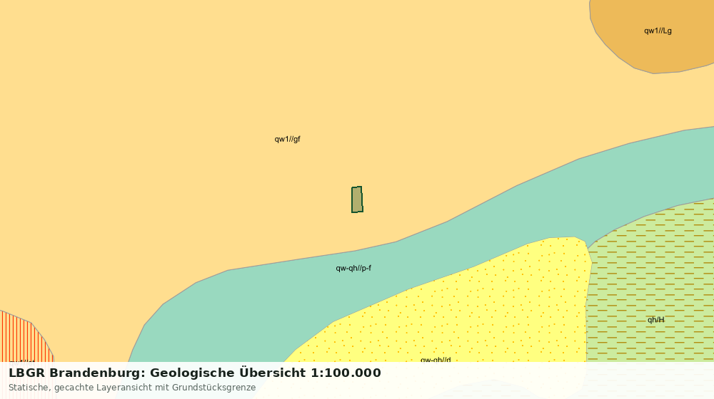 Statische Kartenansicht: LBGR Brandenburg: Geologische Übersicht 1:100.000