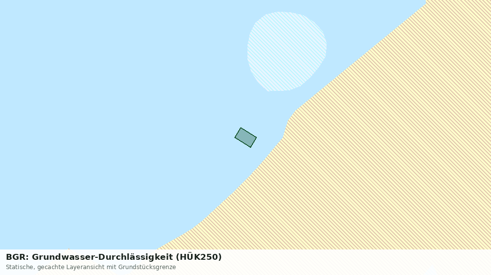 Statische Kartenansicht: BGR: Grundwasser-Durchlässigkeit (HÜK250)