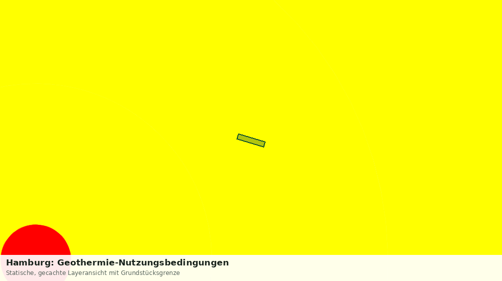 Statische Kartenansicht: Hamburg: Geothermie-Nutzungsbedingungen