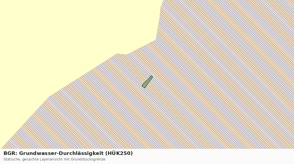 Statische Kartenansicht: BGR: Grundwasser-Durchlässigkeit (HÜK250)