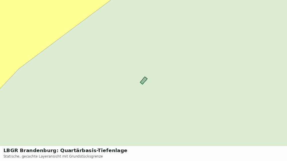Statische Kartenansicht: LBGR Brandenburg: Quartärbasis-Tiefenlage