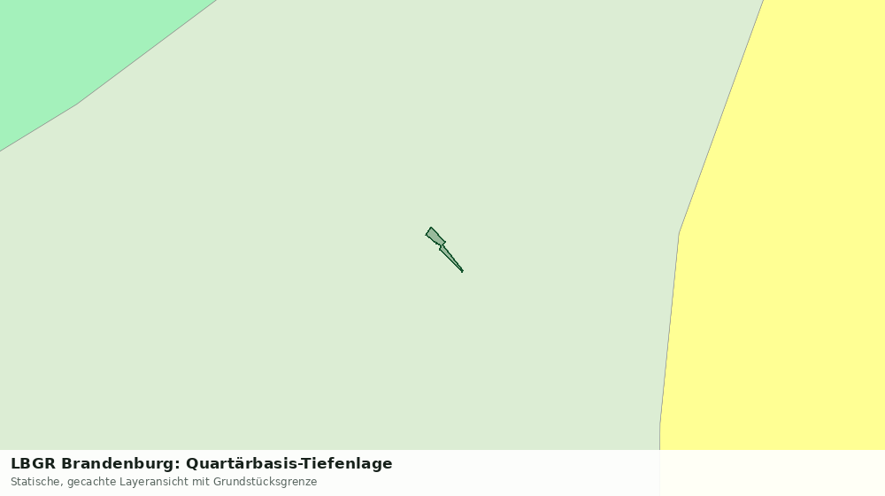 Statische Kartenansicht: LBGR Brandenburg: Quartärbasis-Tiefenlage